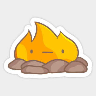 Starbound- Fire Rock Sticker